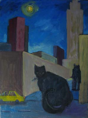 Cat on Table 